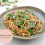 Pełnoziarniste spaghetti z pesto i bobem